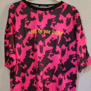 SHEIN CURVE OVER-SIZED TSHIRT  Size 1X  NWOT